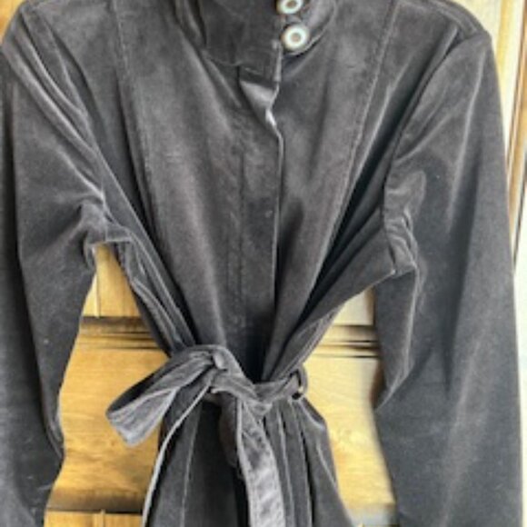 St. John  Sport Brown Velvet Jacket - Picture 3 of 8